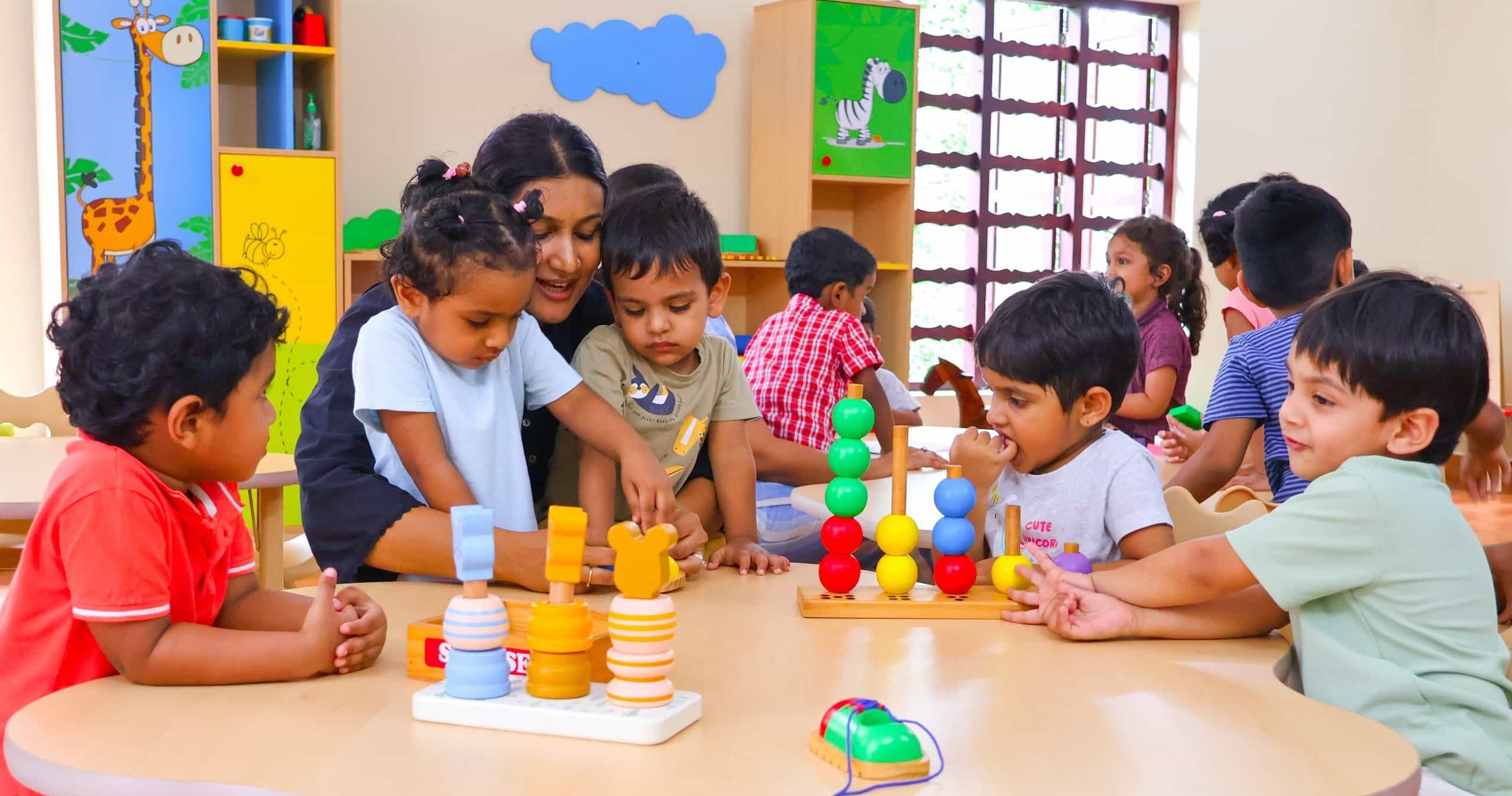 Kids playing in Kalari Play School